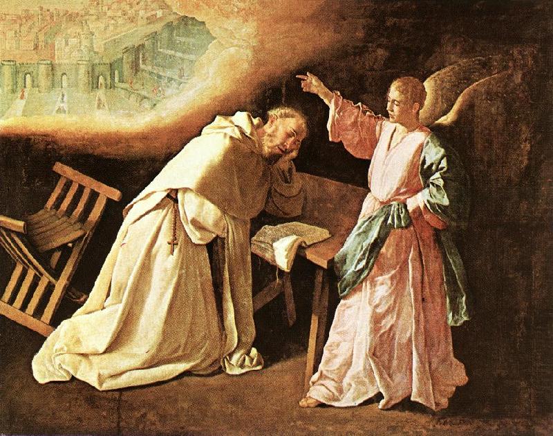 ZURBARAN  Francisco de The Vision of St Peter of Nolasco Sweden oil painting art